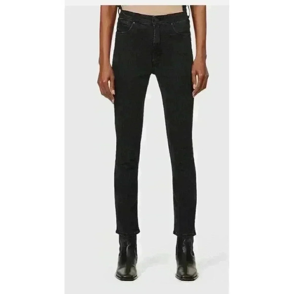 NEW Mother The Dazzler Shift Uneven Waist Jeans in Who's Sorry Now Black Size 26 - Picture 3 of 16